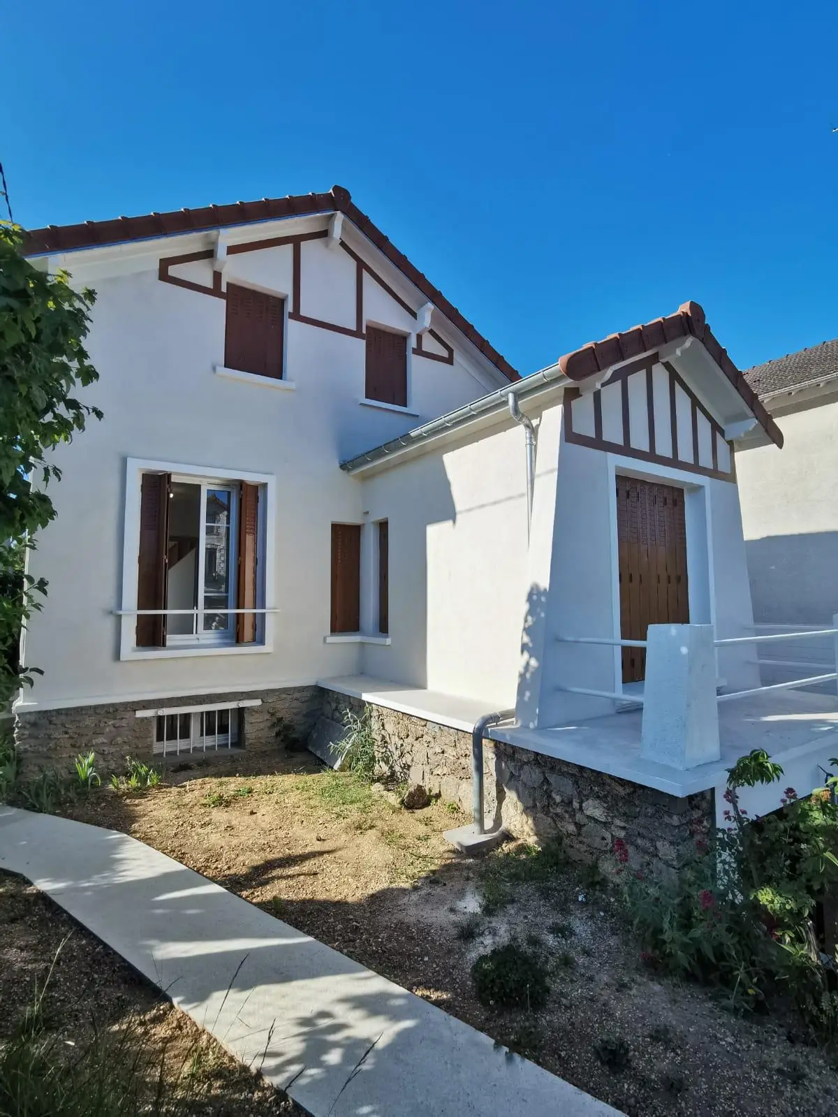 Pavillon : entrée & aménagement des combles